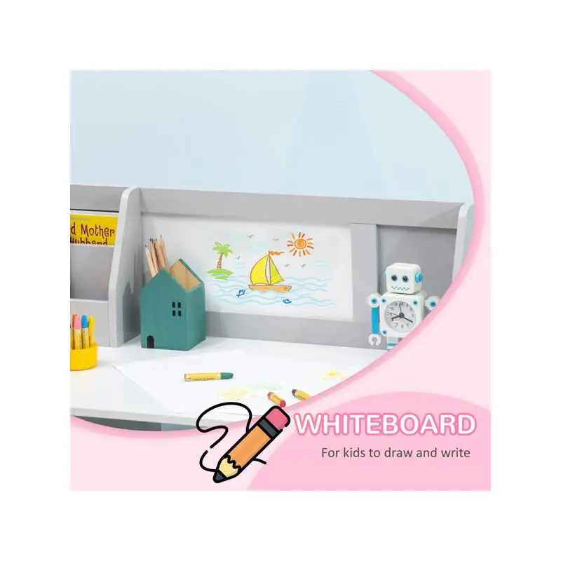 Ensemble bureau et chaises pour enfants pour apprendre et jouer – Meubles réglables pour salle d'étude, salle de jeux ou chambre à coucher – Parfait pour les enfants