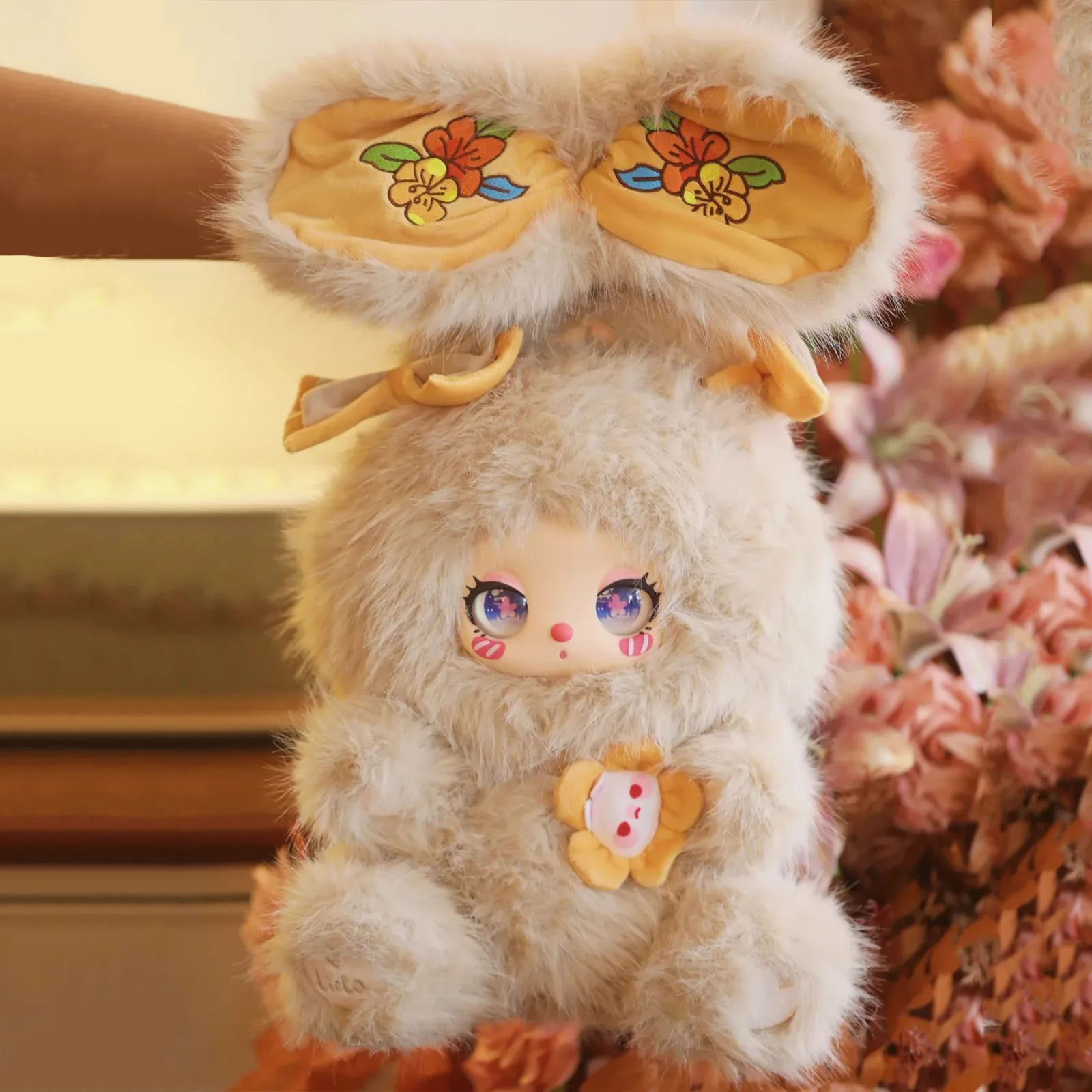 

Liila 600%V2 Liila Tea Time With My Girl Series Cute Plush Doll Home Ornament Blind Box Accompany Sleep Trendy Toy Model Gifts
