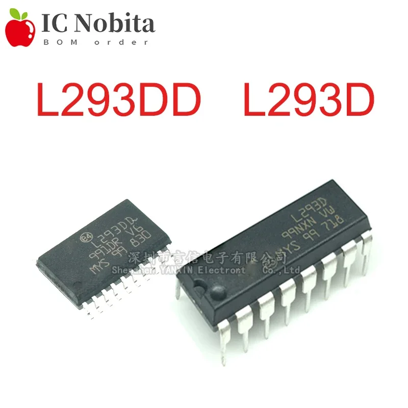 10/20PCS L293D L293DD L293 SOP-20 DIP-16 Bridge Driver Internal Switch Chip IC New Original