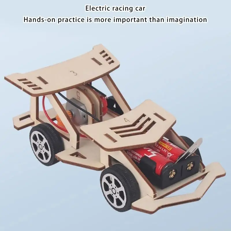 Electric Race Car Model with Electric Motor For Kids Safe Educational Science