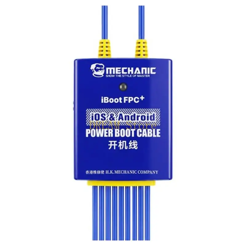 Phone Board Boot Cable Set for Mobile Repair Station Work, Direct Board Startup Review Tool with Organized Ribbon Cable Layout