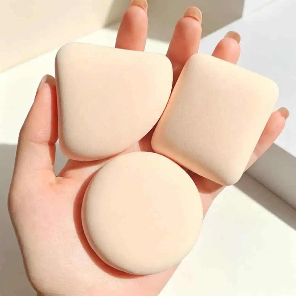 3Pcs Soft CuteDry Makeup Puff Set Combined Wet Cosmetic Sponge Cushion Puff Foundation Cream Blender Makeup Tools Accessories