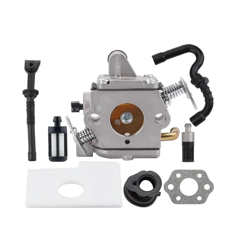 

Комплект для замены карбюратора для бензопил MS170 MS180, подходит для моделей 11301200603 C1QS57 C1QS57A, для оптимальной работы двигателя