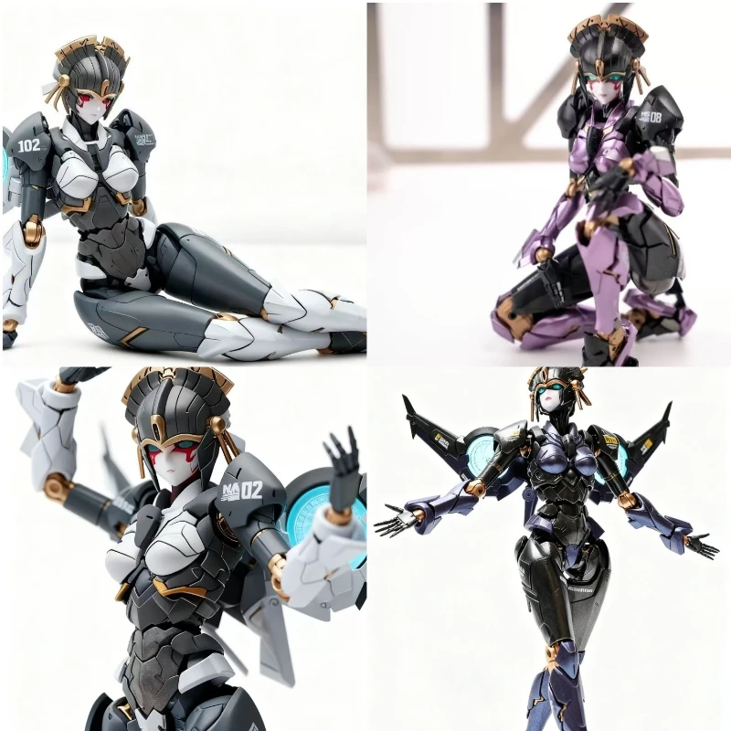 【Nuevo】 Modelo de ensamblaje MD-004 MD-004-A MD-004B, Juguete de ensamblaje de aspas de aerogenerador recolorado, Colección de adornos de robots de acción exquisitos