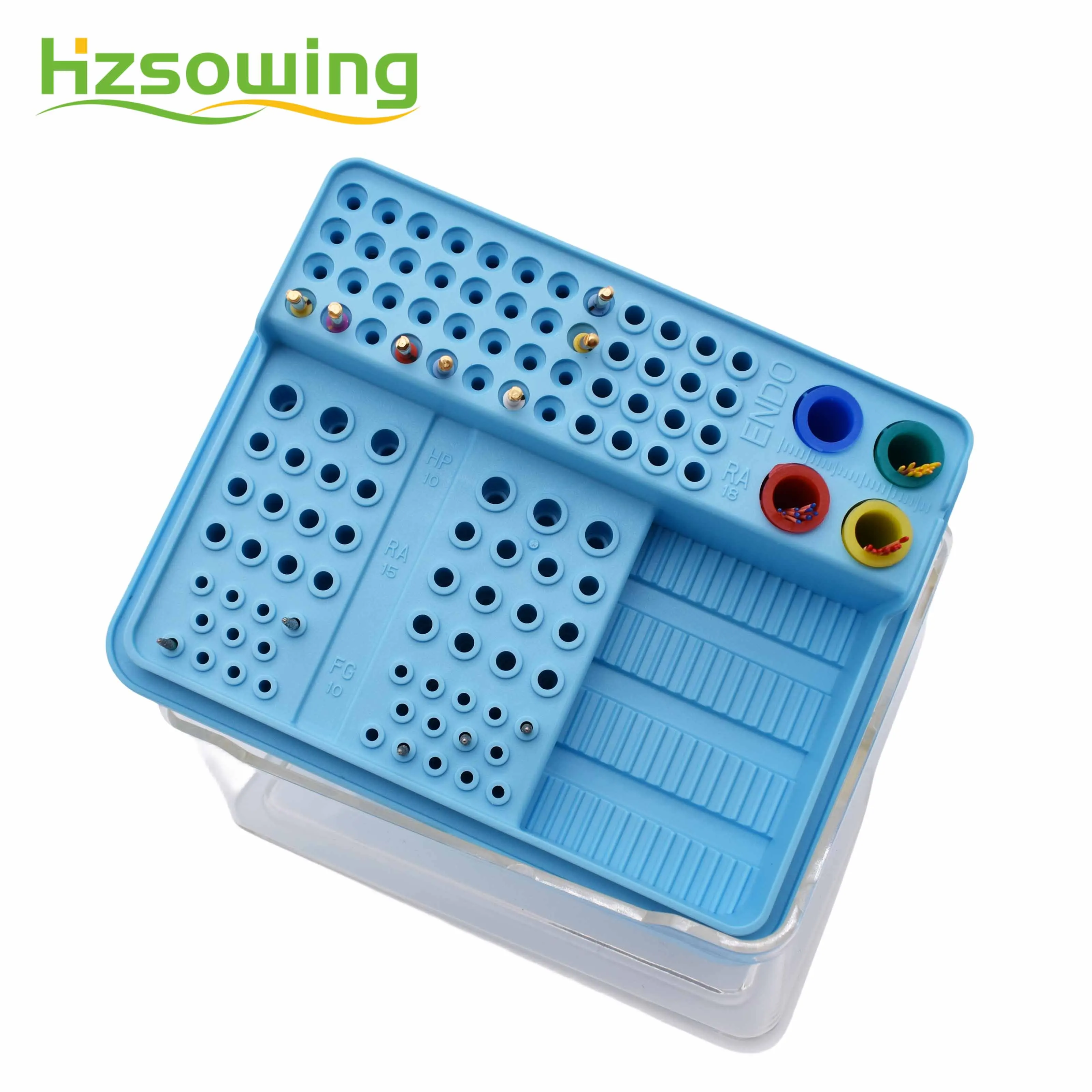 Autoclave Endo Files Box Dentist Materials Burs Holder Dentistry Tools Plastic Box Sterilization Box Multi Function Tools