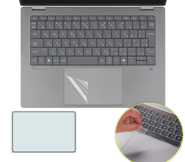 2 قطعة ماتي ل HP OmniBook X Flip 14 "14fm 14 fm0000nf 14-fm0058tu 14-fm0026tu لوحة اللمس طبقة رقيقة واقية ملصق حامي