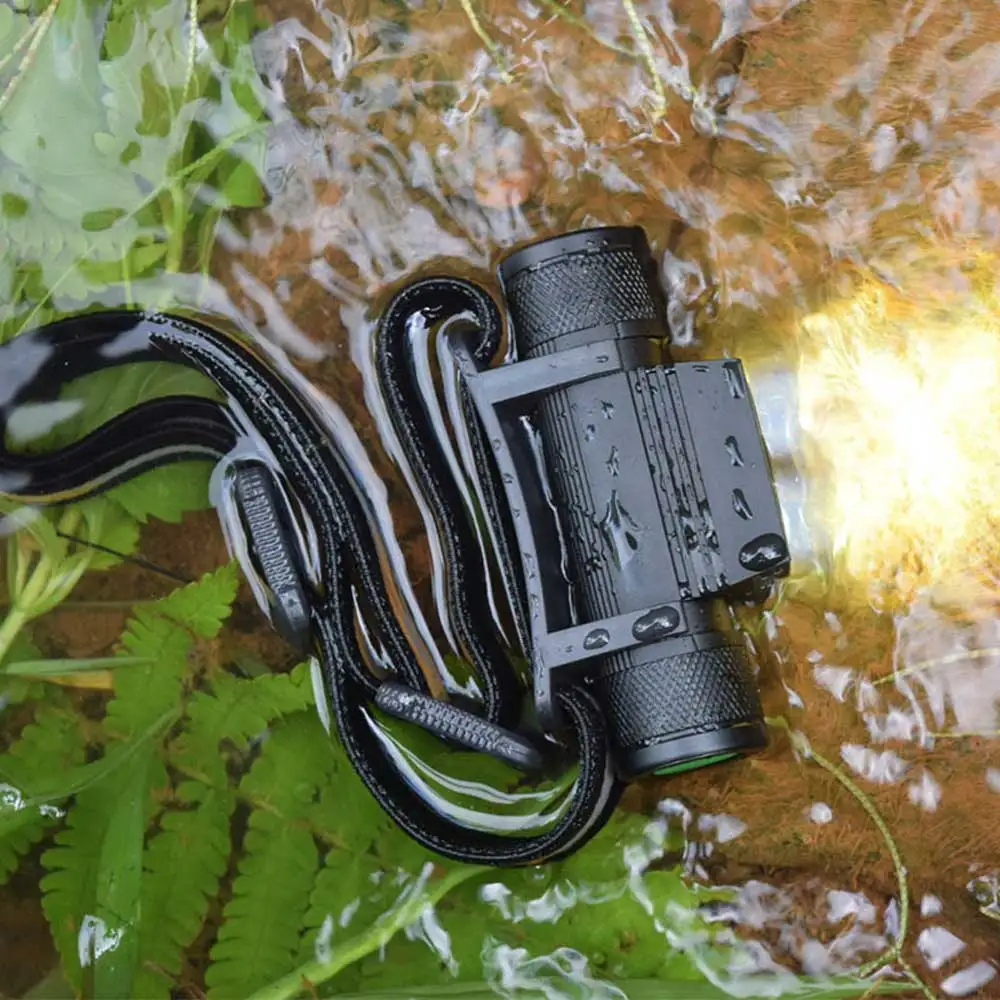 D25 lampa czołowa LED mocny 1000LM wodoodporny reflektor typu C USB 18650 czołówka latarnia wędkarska kempingowego