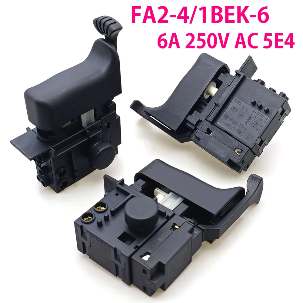 

FA2-4 переключатель переменного тока 6A 250 В, замена для MAKITA HR2450 HR2453 DP4010 DP4011 HR2020 HR2432 HR2440 HR2641 HR2475 HR2455, инструмент для переключения