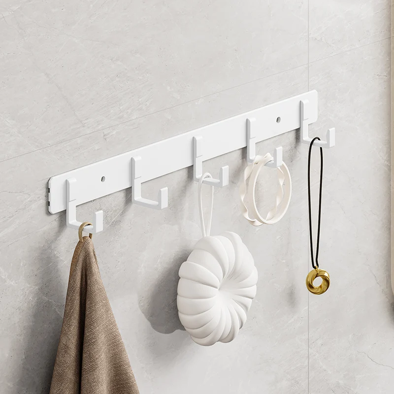 Hook White Towel Hook For Bathroom Clothes Coat Hook Bedroom Robe Hook Livingroom Kitchen Accessori