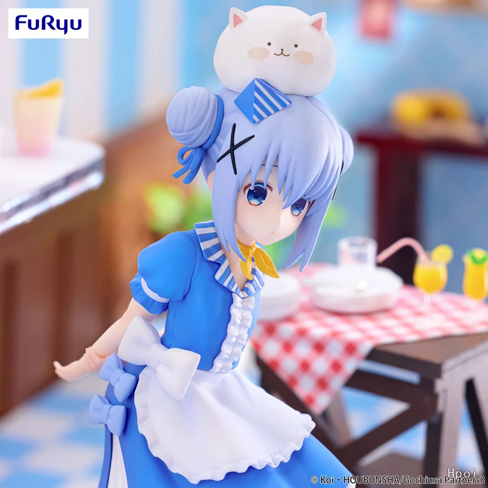 En Stock Original FuRyu Trio-Try-iT Gochuumon wa Usagi Desu ka? Bloom Kafuu Chino figurine 18 cm modèle Anime jouets