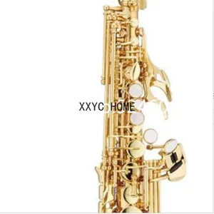 Hans-JSS-1000 Saksafon soprano sesi, B-Düz, düz, gövde rengi, altın, müzik aletleri ve profesyonel aksesuarlar ve taşıma çantası 6 Büyük satış, tenor saksafon, soprano doğrudan jüpiter'e-no. 6