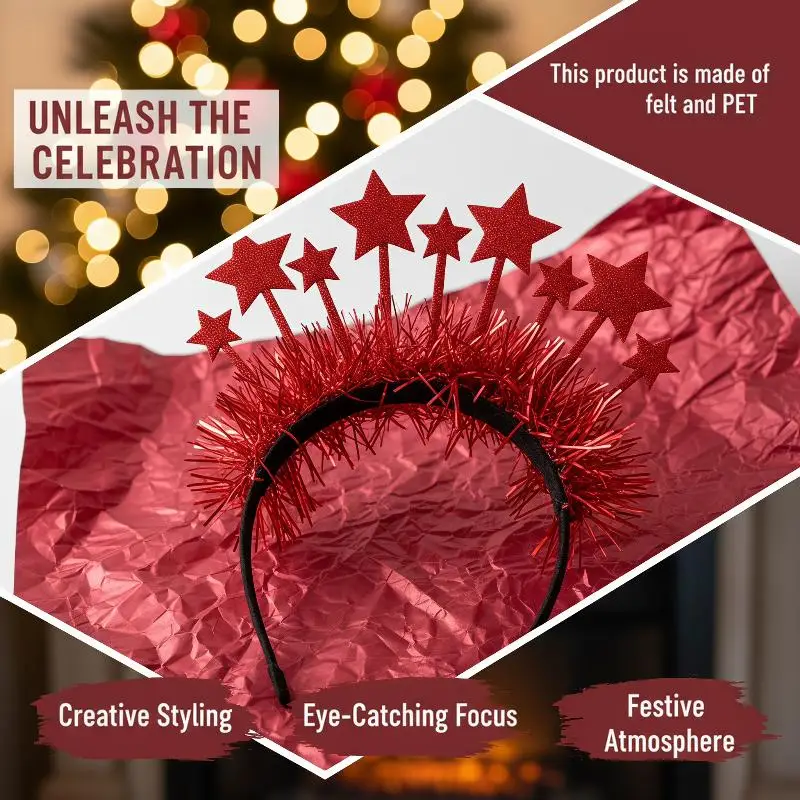 New 2027 New Year Headband Christmas New Year's Eve Party Headgear Internet Celebrity Photo Props Children Adult Headnamd
