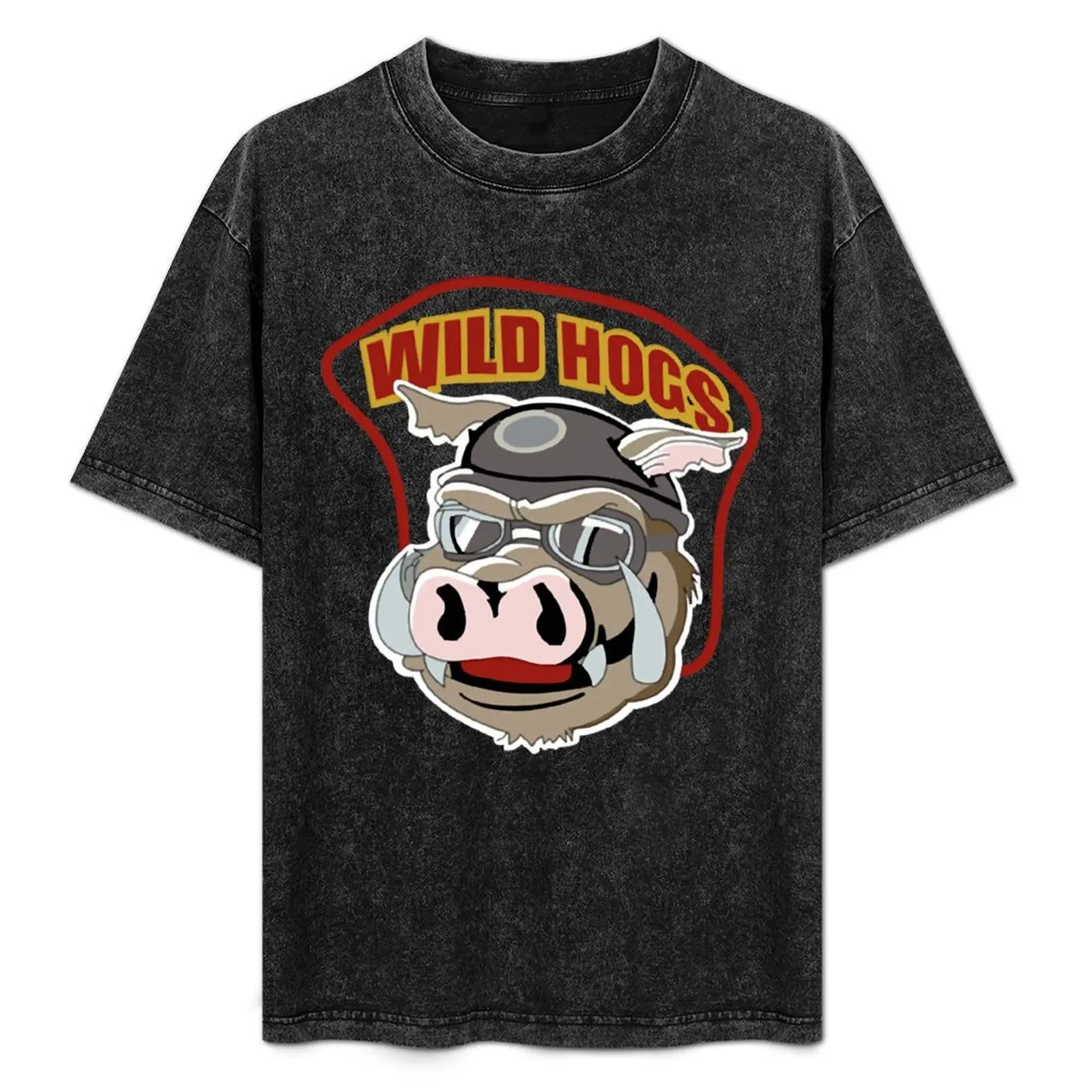 Wild Hogs Logo T-Shirt Non-Shrink Basic Cotton T-Shirt