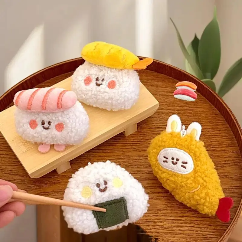 Fun Plush Sushi Keychain Food Imitation Backpack Charms Appealing Doll Pendant Prezzie