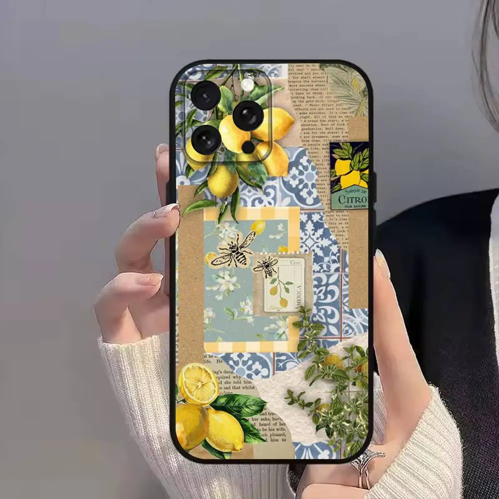 C-CoastS European Amalfi-es für iPhone 11,15,16,14,13,17,12,Pro,SE4,Plus,E,Max,Air,Mini Schwarz, stoßfeste Softcover-Handyhülle