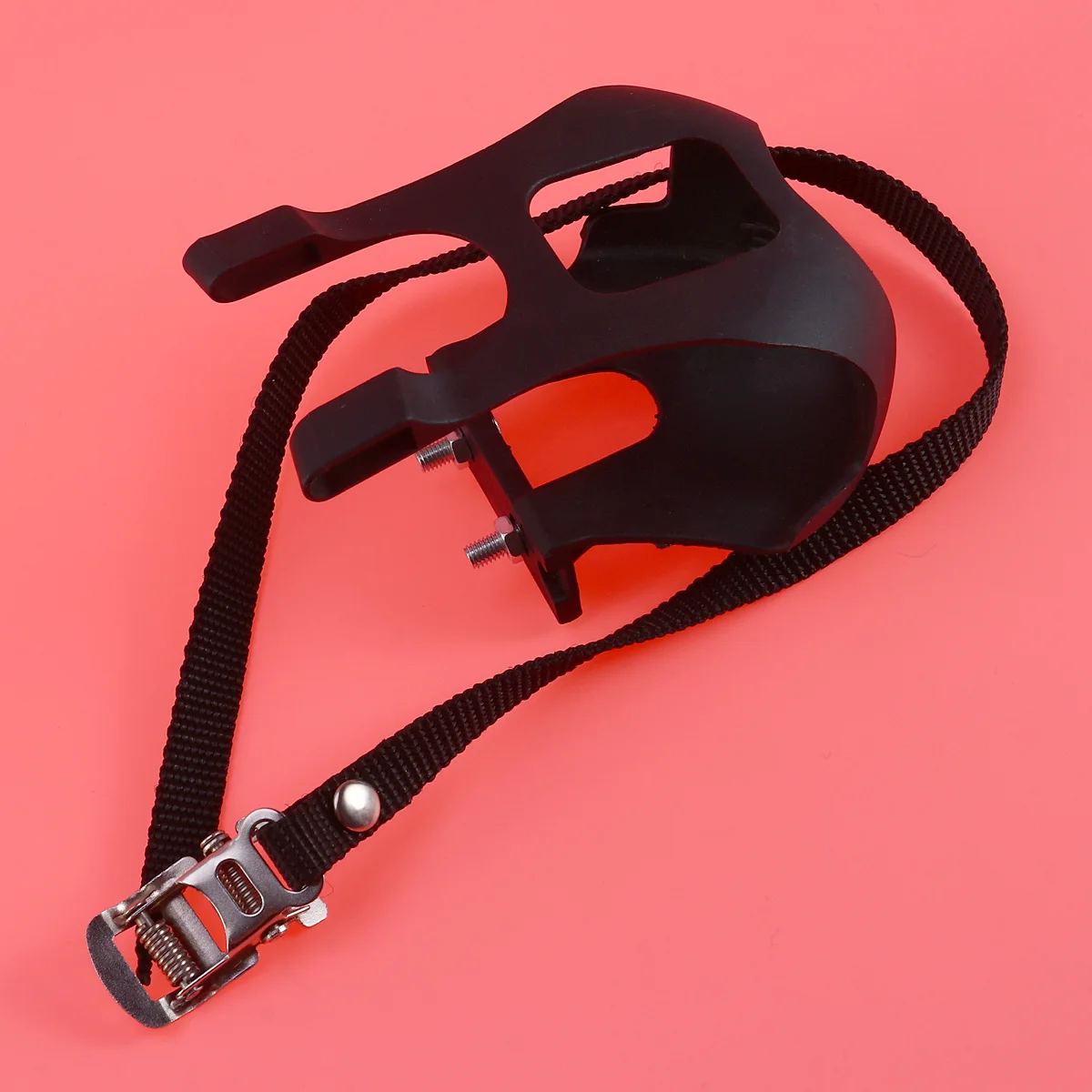 

2pcs Bike Toe Clip For Pedal Plastic Anti-Slip Adjustable Strap Mountain Bike Road Cycling Wear-Resistant Fixed Clips