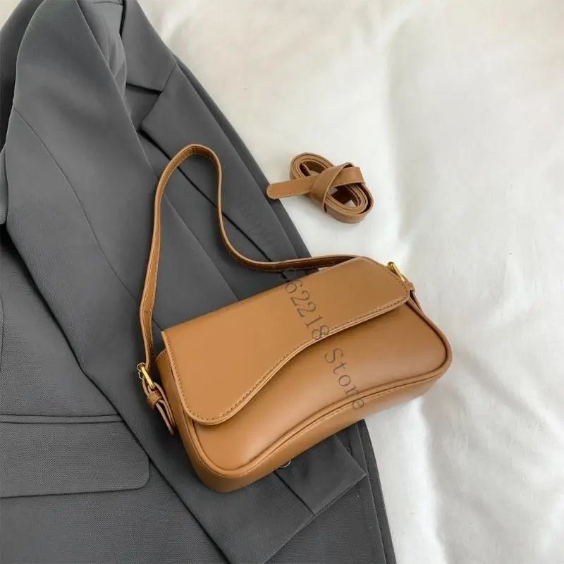 

Modern Women's Shoulder Bag PU Leather Armpit Bags for Travel Work and Leisure 066F