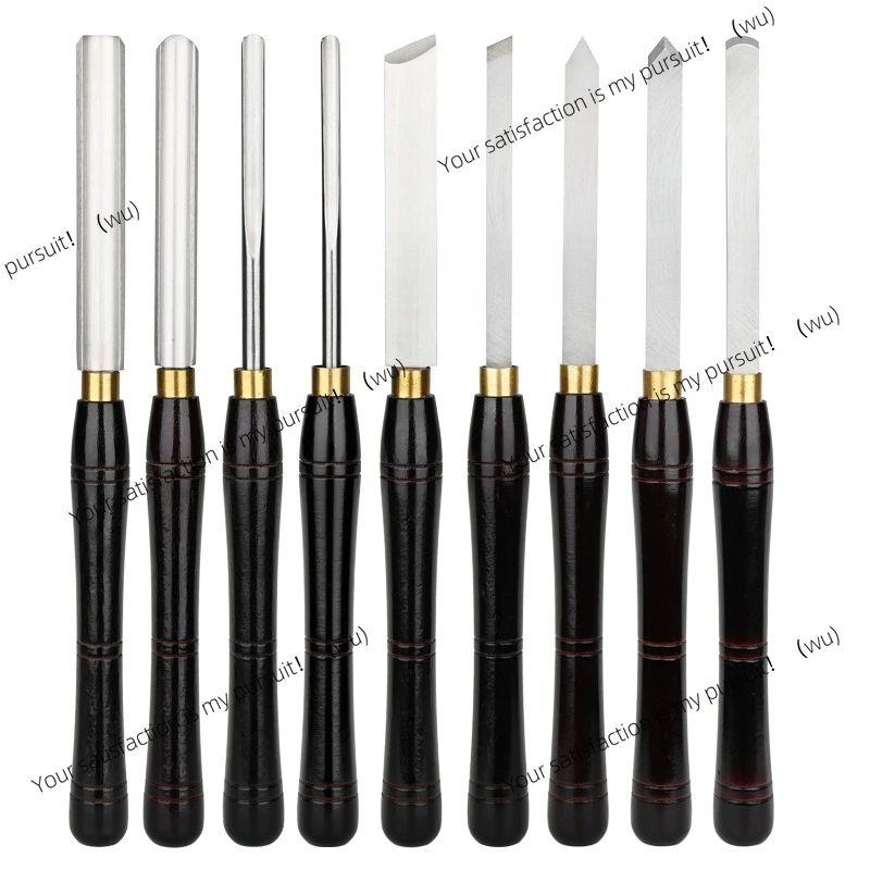 Woodturning Tools Wood Lathe Turning Chisel Bowl Gouge Lathe Chisel with Beech Wood Handle for Woodworking