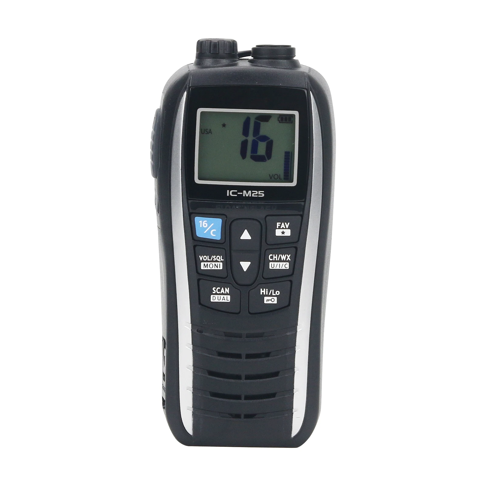 IC-M25 5W 5KM VHF Marine Radio Marine Walkie Talkie VHF Handheld Transceiver