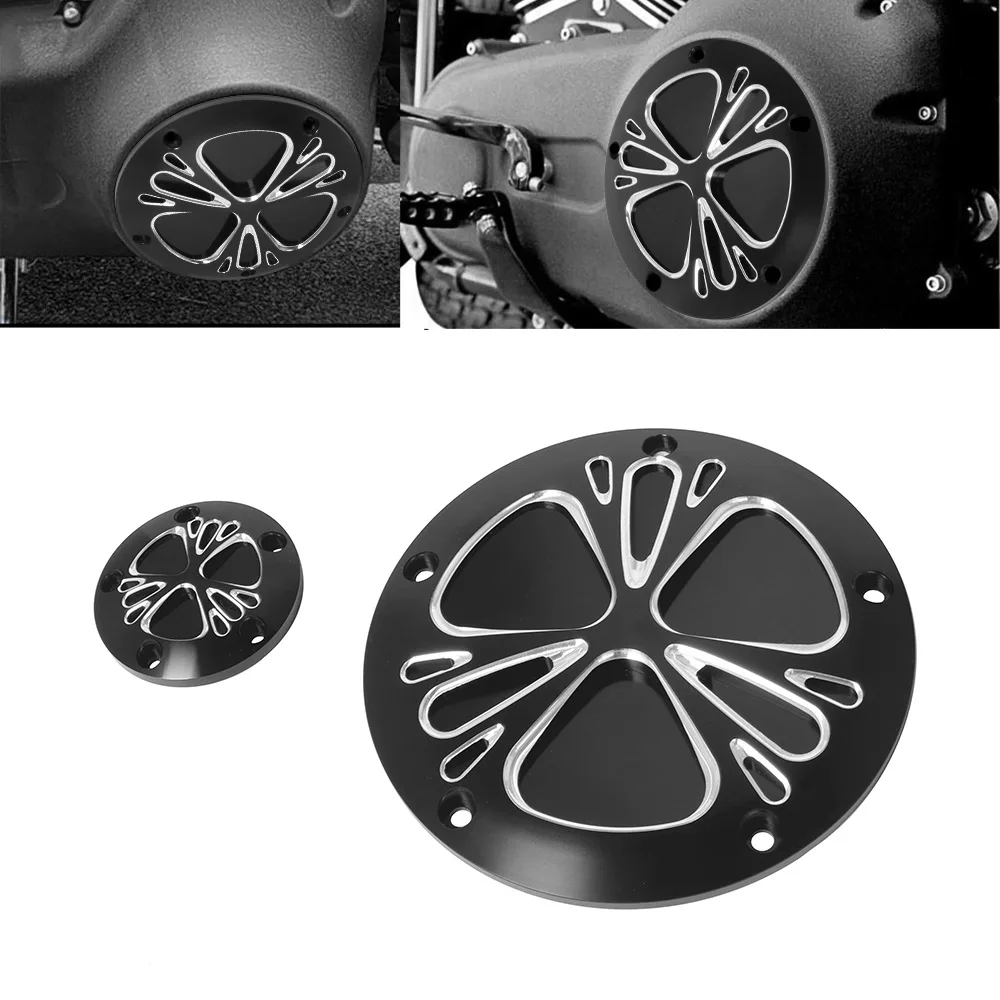 CNC Modified Engine Side Cover 4 Styles Optional Fit for Harl ey Glide Motorcycle Accessories