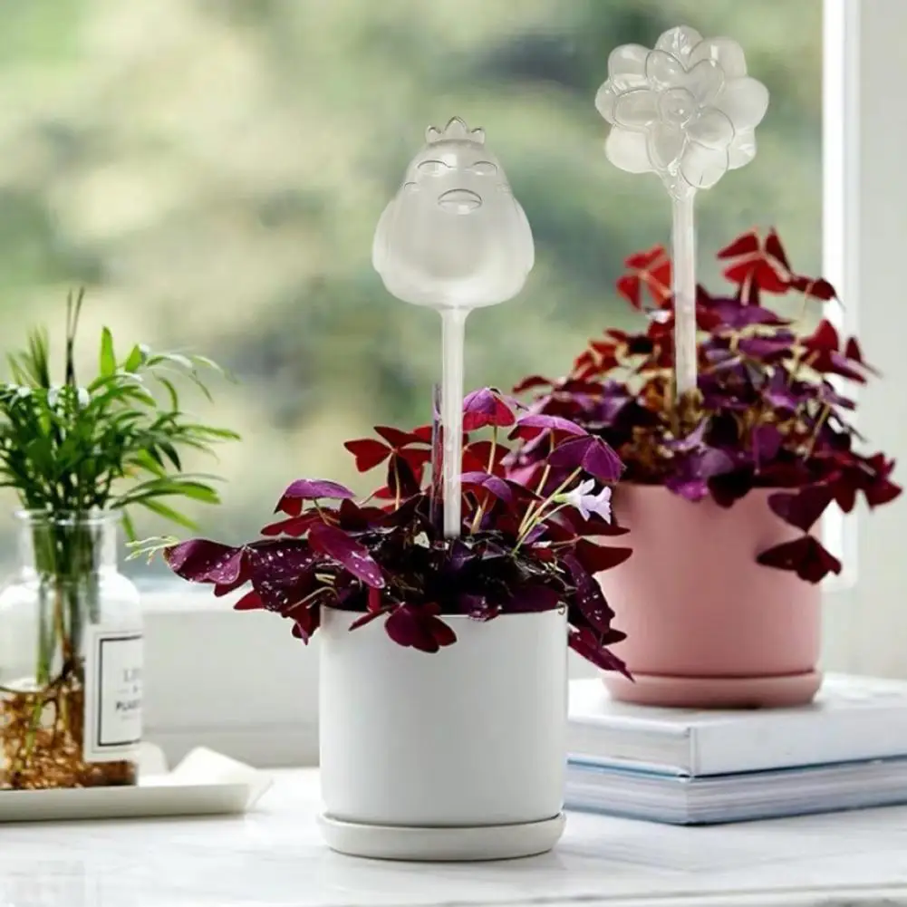 26cm Plant Watering Bulb Animal Flower Design Self Watering Globes Planter Insert Automatic Watering Device For Indoor Plants
