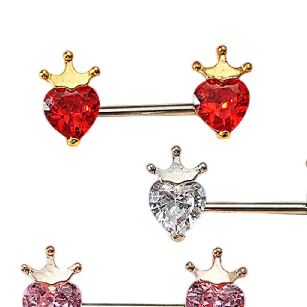 3Pcs Zirconia Barbells Rings Tongue Rings Jewelry, Versatile Applications
