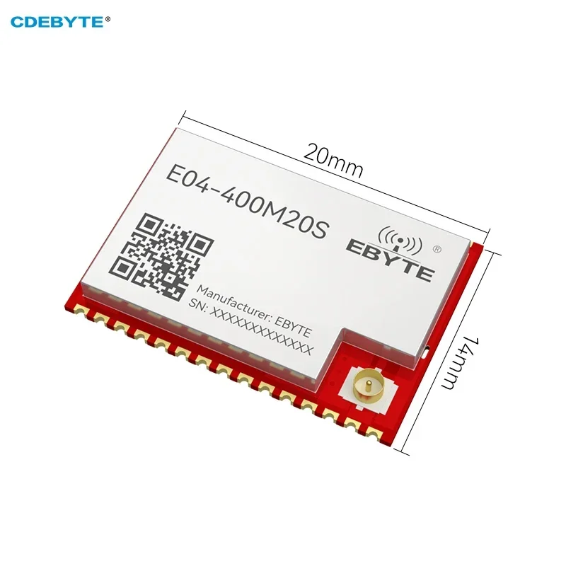 433MHz STM32WL33 Transceptor RF CDEBYTE E04-400M20S SoC Baixo consumo de energia 3.5KM 20dBm Módulo sem fio SMD de tamanho pequeno