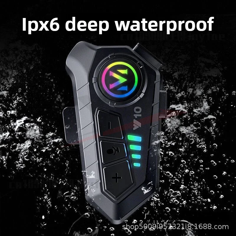 Y10 Motorcycle Helmet Bluetooth Headset 1000Mah Super Long Standby Wireless Hands-free Waterproof Motorbike Earphone - Image 5