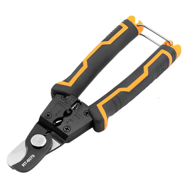 

Wire Stripper Tool Multifunctional Cutting Tool Nipper With Safety Lock Multifunctional Ergonomic For Electrical Stripping