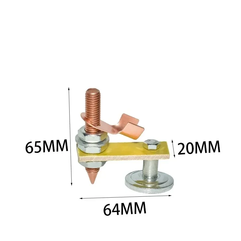 Cabezal magnético de soldadura, abrazadera de tierra fija, Individual/doble, fuerte, soporte para soldadura eléctrica