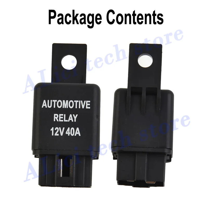 1pc 12V 40A Car Relay Automotive Van Boat Bike 4Pin SPST Alarm Relay For Remote Starts HID Headlights Pop Doors Trunk Releases S