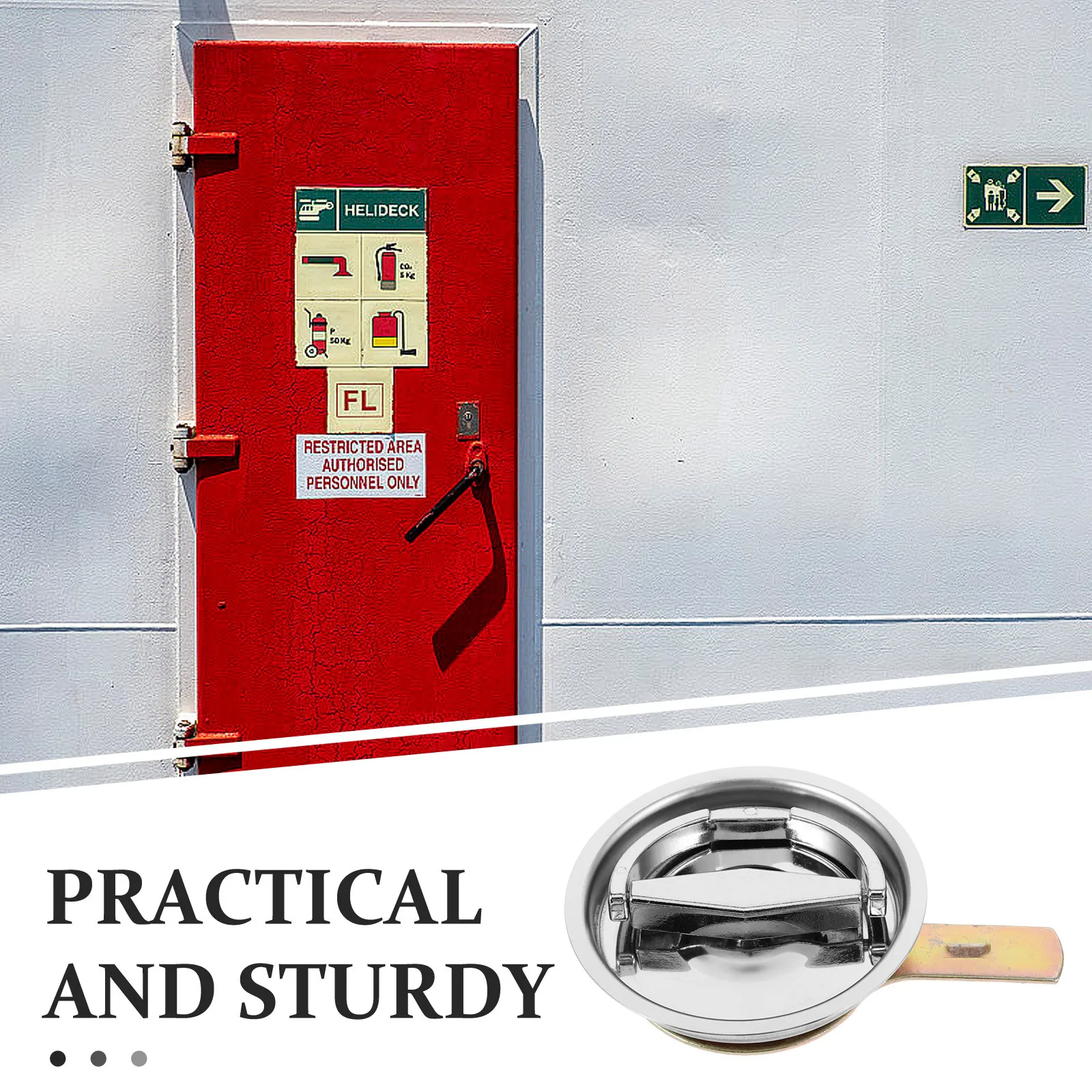 

Fire Hydrant Lock Box Round Cabinet Lock Stainless Steel Heavy Duty Rotating Handle For Fire Hose Cabinet Latch