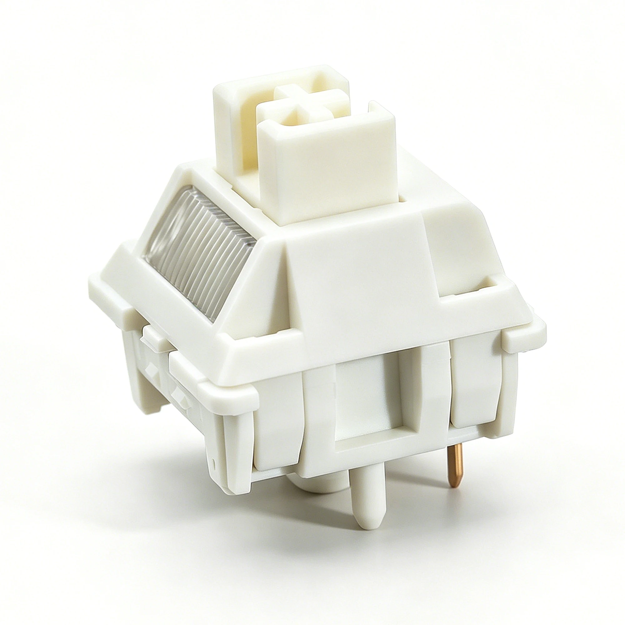 Keycool Walk Snow Switch Weiß 38gf 5-Pin Linear Creamy Switches HIFI für individuelle DIY 60% Gaming mechanische Tastaturen POM vorgeschmiert – Detail 4