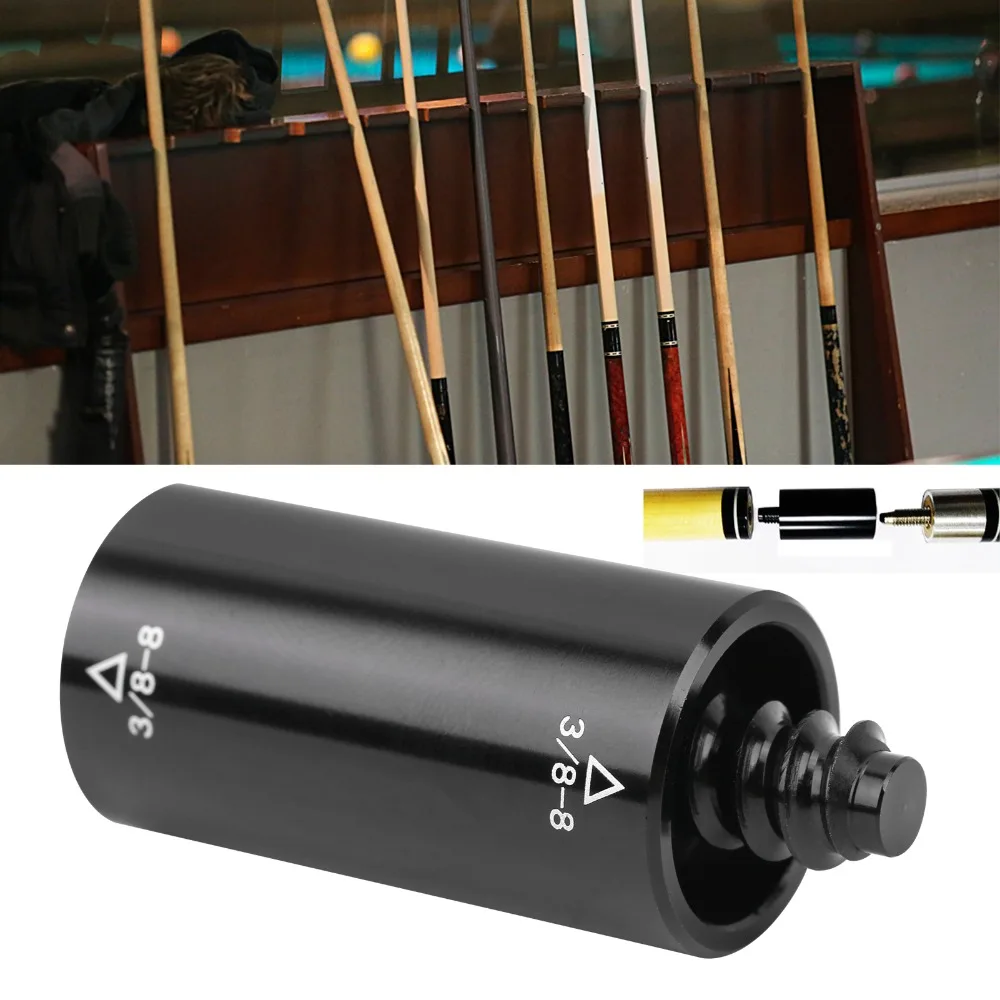 Billiard Accessories Aluminum Pool Cue Extension 1oz 3/8-8 Teeth Lengthening Stick Middle Shaft Extension System Pool