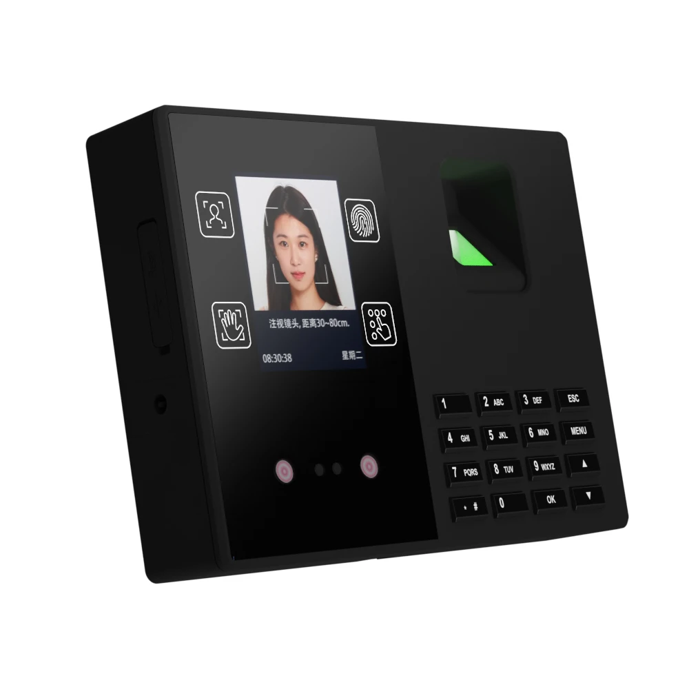 

July003 Smart Office Equipment T200 Facial Fingerprint Recognition Time Clock Fingerprint Scanner Attendance Biometric Devices