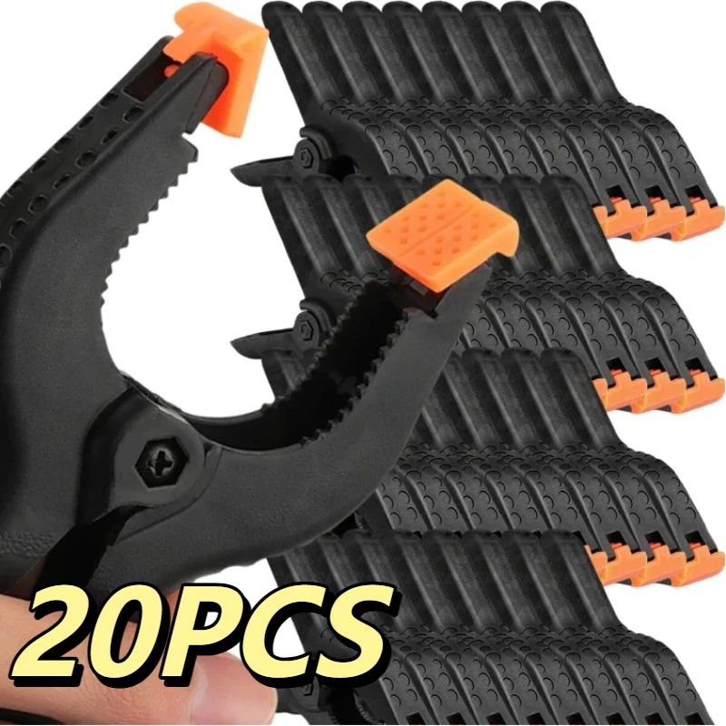 5/20PCS Abrazaderas de resorte de plástico de 2 pulgadas, abrazaderas ajustables para carpintería, clips fijos, clips para colgar fondos de fotografía y manualidades DIY