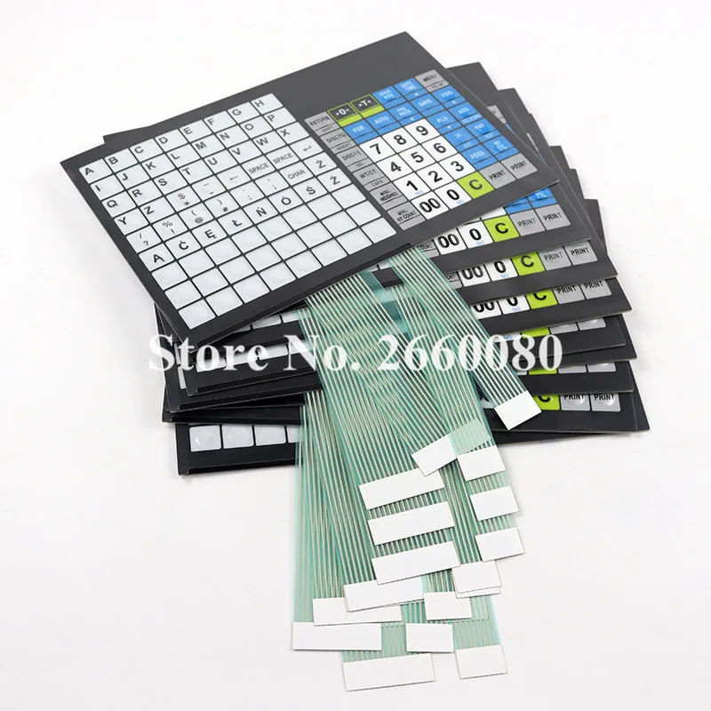 10pcs/lot CL5000J Keyboard for CAS CL5000 CL5500 Scales with Pole Keypad including Overlay