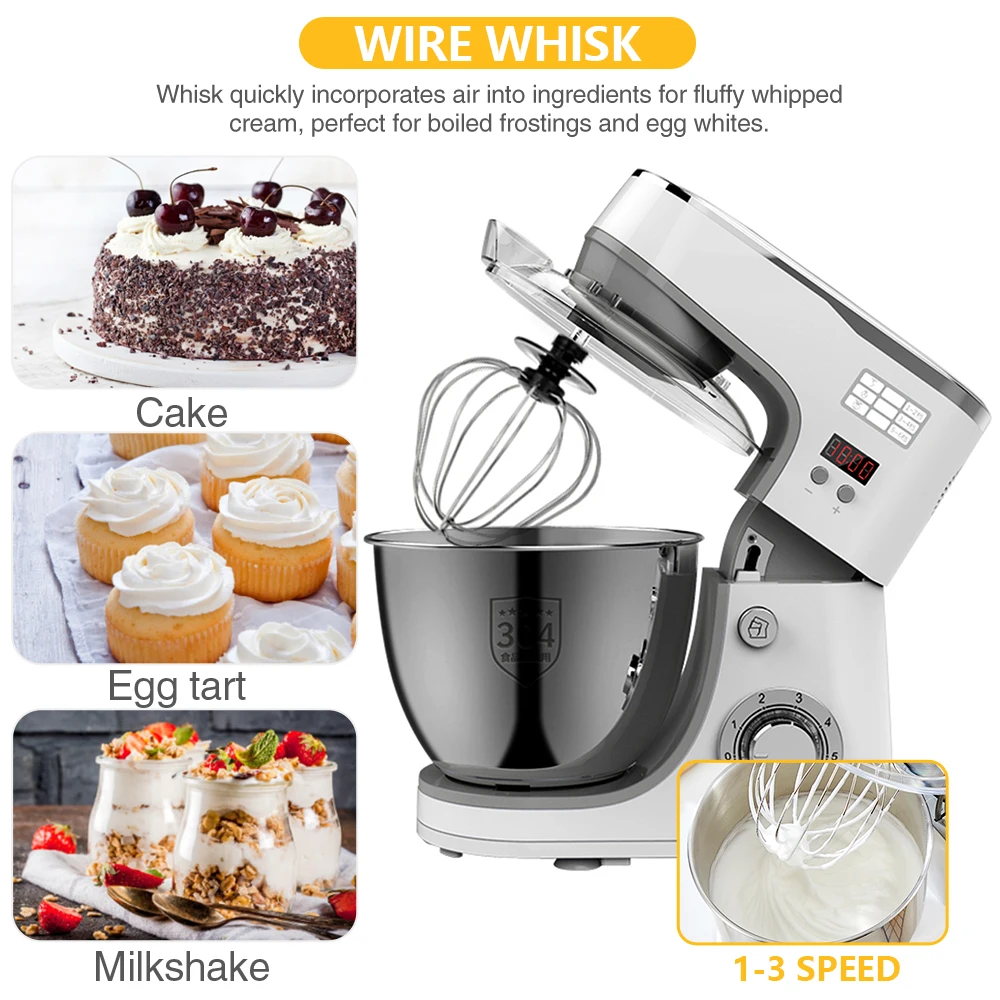 7L Professional Home  Electric Cake Bread Dough Stand Mixer kitchen machine