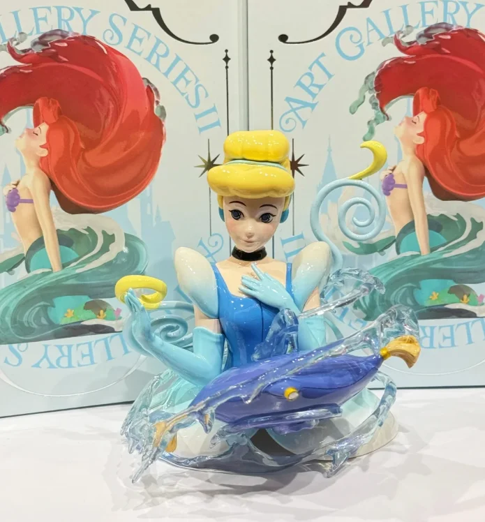 original Disney Princess Art Reflection Series 2 Blind Box Ariel Belle Mulan Princess Decoration Doll Girl New Year'S Gift Toys