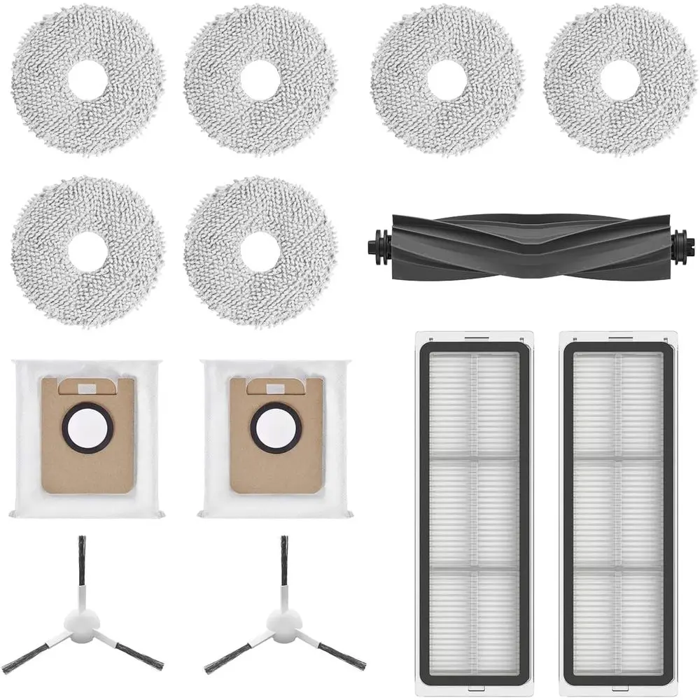 

Replacement Accories Parts Compatible with L10s Ultra, Auxiliary Cleaning Kit, Accories Kit Includes 1 Main Brush, 2 Side Brushe