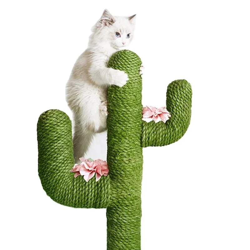 Cat Supplies Rest Grinding Claw Cat Tree Tower Cactus Cat Climbing Frame