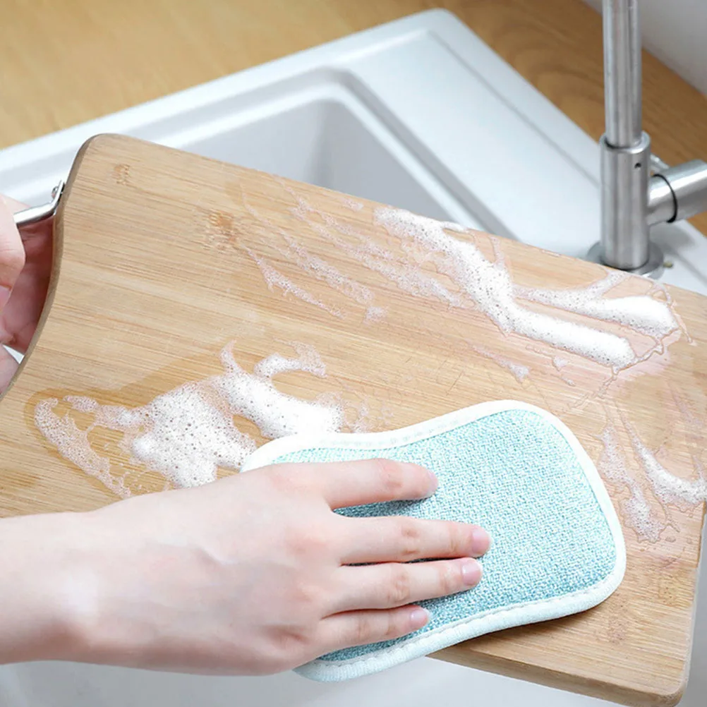

10 Pcs Dish Sponge Reusable Linen Scrub Multi Use Cleaning Kitchen Tools Compact Wok Small Wash Dishes Pots Walls Tabletops Home
