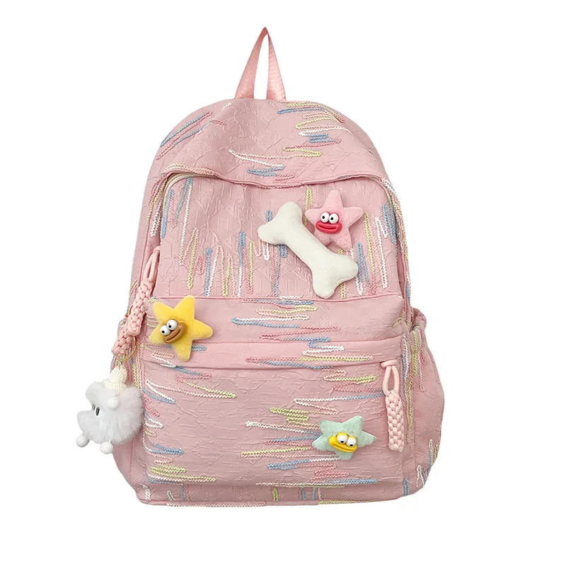 Korean Version With High Looks, Cute Sweet Middle School And College Students, Computer Travel Backpack For Girls