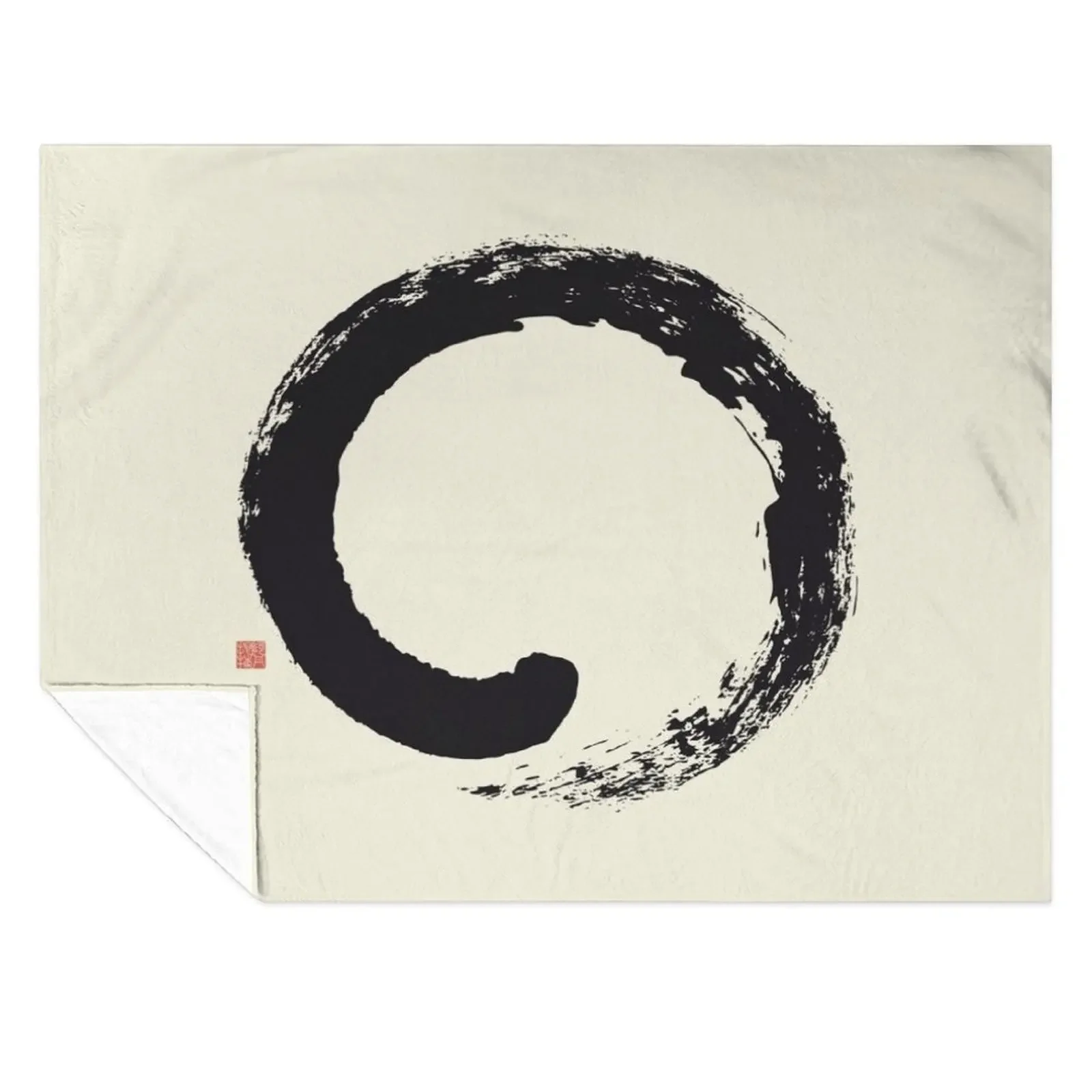 

Ens / Japanese Zen Circle Throw Blanket Blankets For Bed Retros Picnic Cute Plaid Blankets