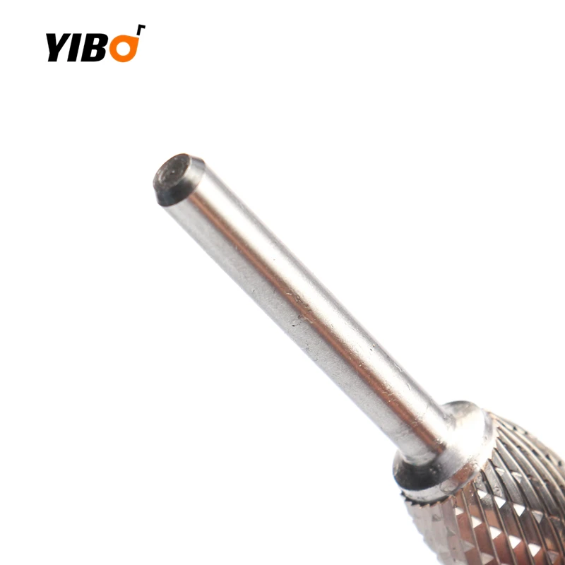 Double Cut E Type Tungsten Carbide Rotary Burr Head, Rotary File Grinding Carving Milling Drill Bit for Metal Deburring, Die Gri