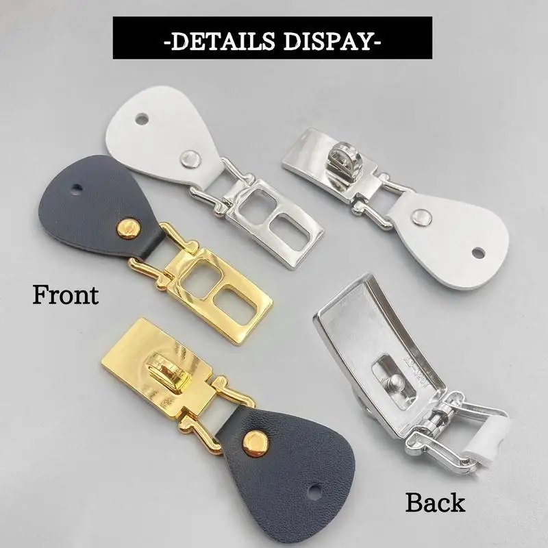 PU-Leder-Drehverschlüsse mit goldenen Metallbeschlägen in verschiedenen Farben, einfache Montage für DIY-Handtaschen und Lederarbeiten. – Detail 6