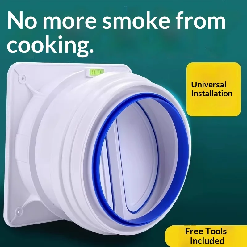 Smoke duct check valve range hood check valve public smoke duct, kitchen bathroom dedicated odor proof household smoke proof
