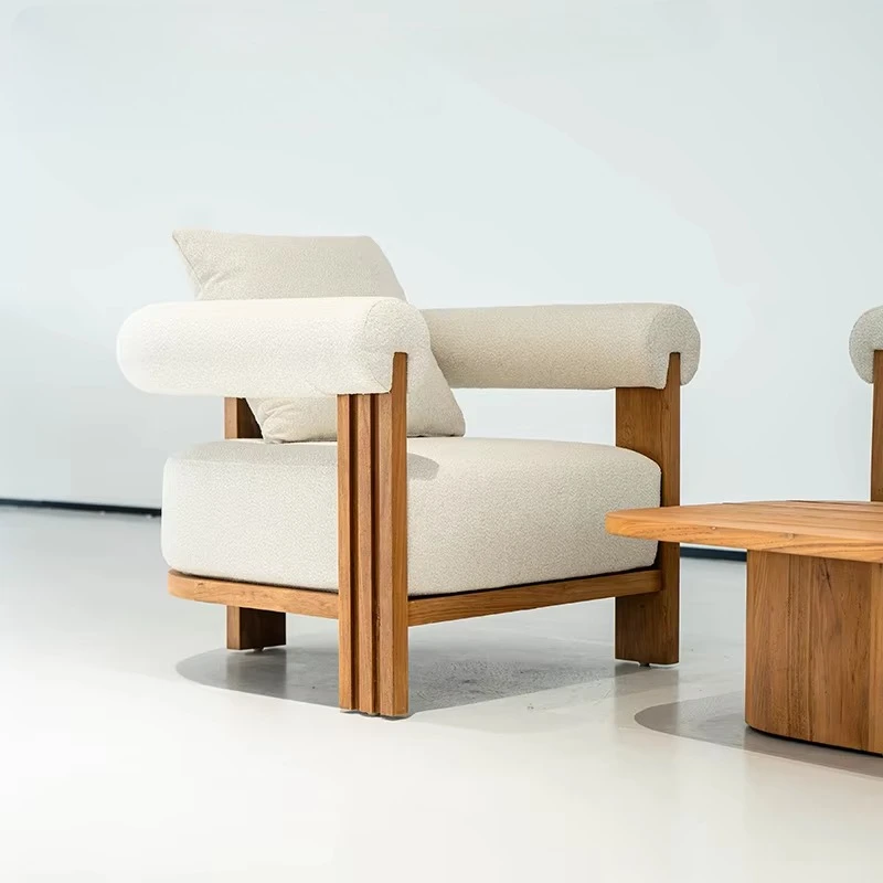 Luxury Hotel Garden Sofa Resort Teak Outdoor Sofa Modern Villa Patio Furniture Set Waterproof