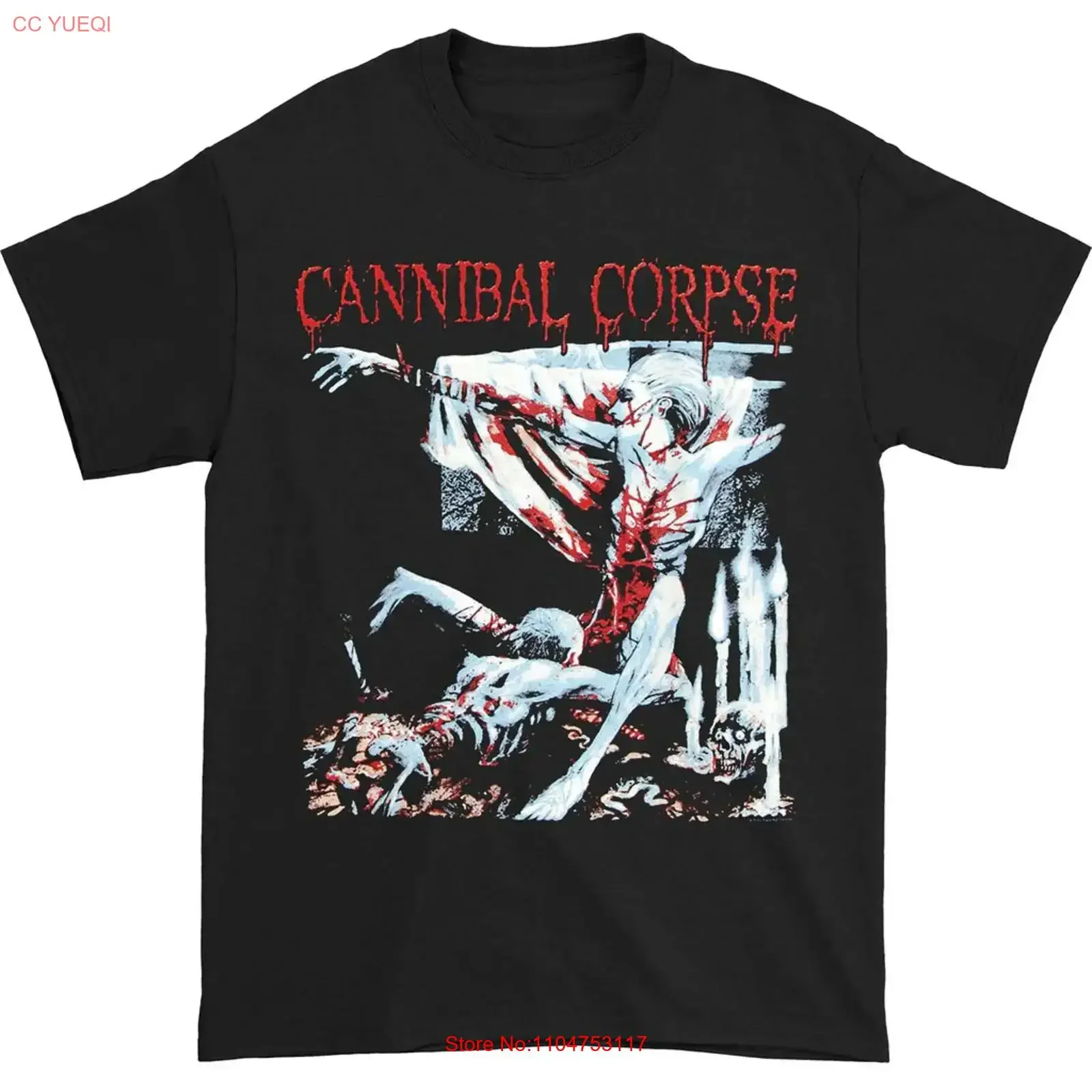 Vintage CANNIBAL CORPSE Tomb of the Mutilated Cotton Black All Size T Shirt BT346 vintage Washed Stretched Comfortable Casual