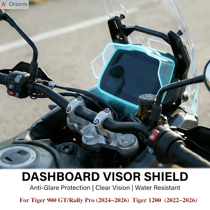 

For Tiger900gt pro Tiger 900 rally pro Tiger 1200 GT Pro 2025 2026 Motorcycle Dashboard Visor Shield Sun Visor Cover